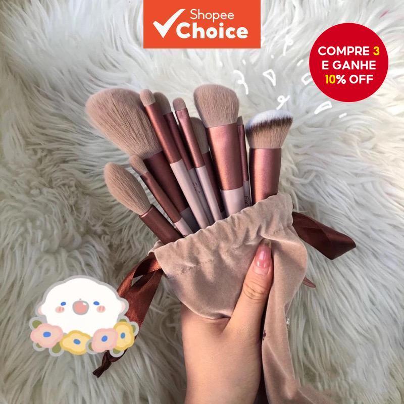 Conjunto De Pincéis De Maquiagem De 13 Unidades , Um Completo De Tinta super Macia Para Os Olhos , Acessível , Portátil 