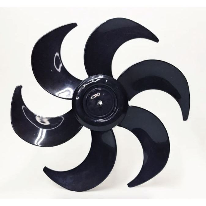 Hélice compatível para Ventilador Mondial 30cm Preto NV32 / NV15 / V37 / V24 / NV30 / NV31 - Furo Meia Lua