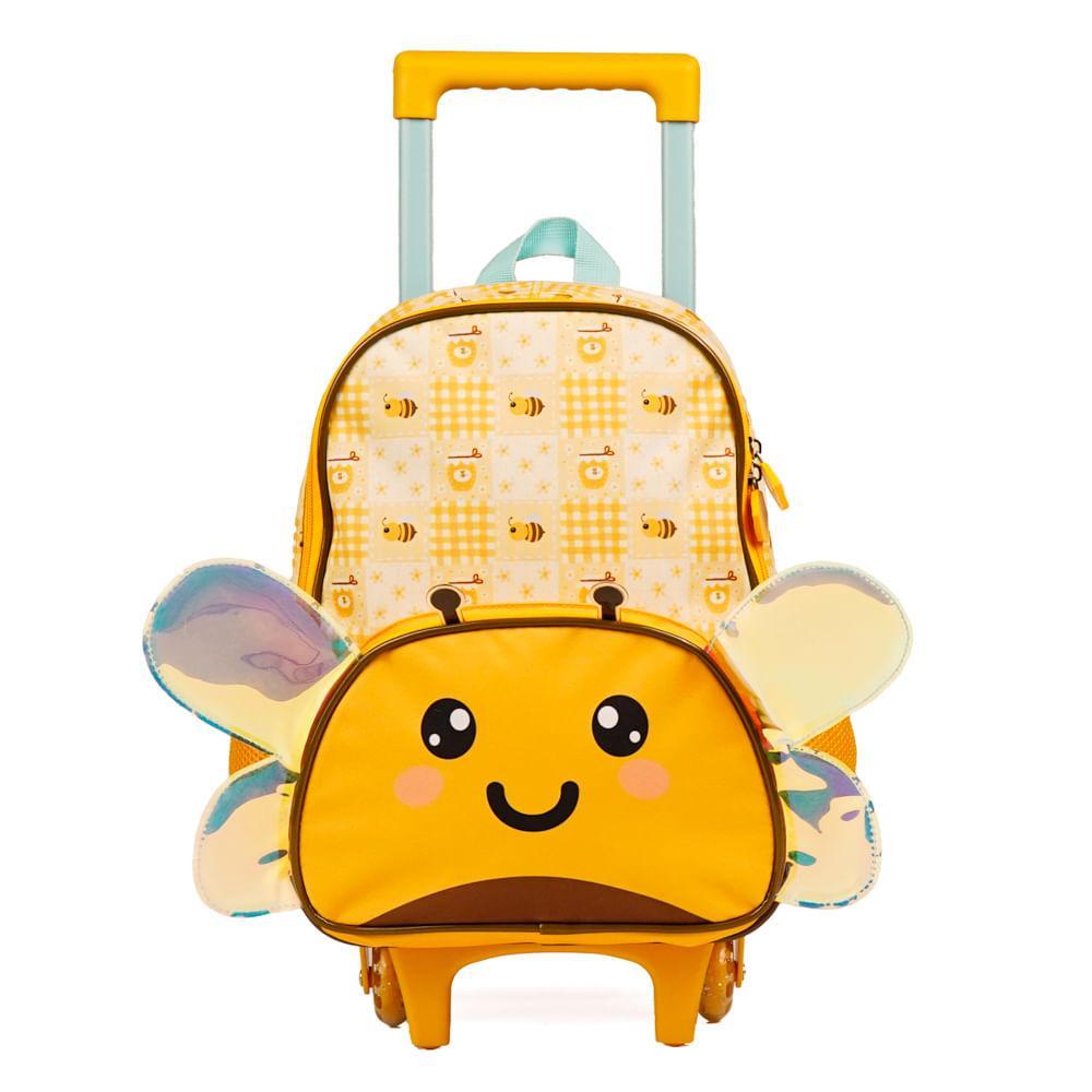 Mochila Infantil de Rodinhas Pets Abelha Amarela em Oferta na Shopee