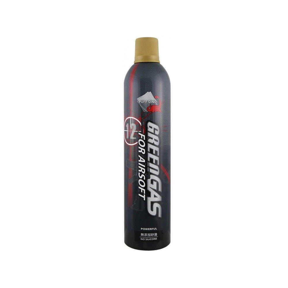 Green Gas Para Airsoft GBB Puff Dino 600ml Sem Óleo - Rossi