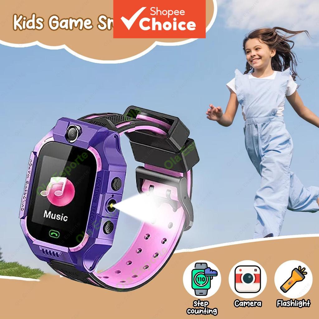 Novo Relógio Inteligente Infantil Chamada de Vídeo SOS 2G Chamada de Chip Smartwatch Infantil com Câmera HD, Monitor de