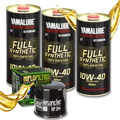 Troca de Óleo Mt 03 Mt 07 Mt 09 Yzf R3 Yamalube Sintético 10w40 + Filtro Hiflo