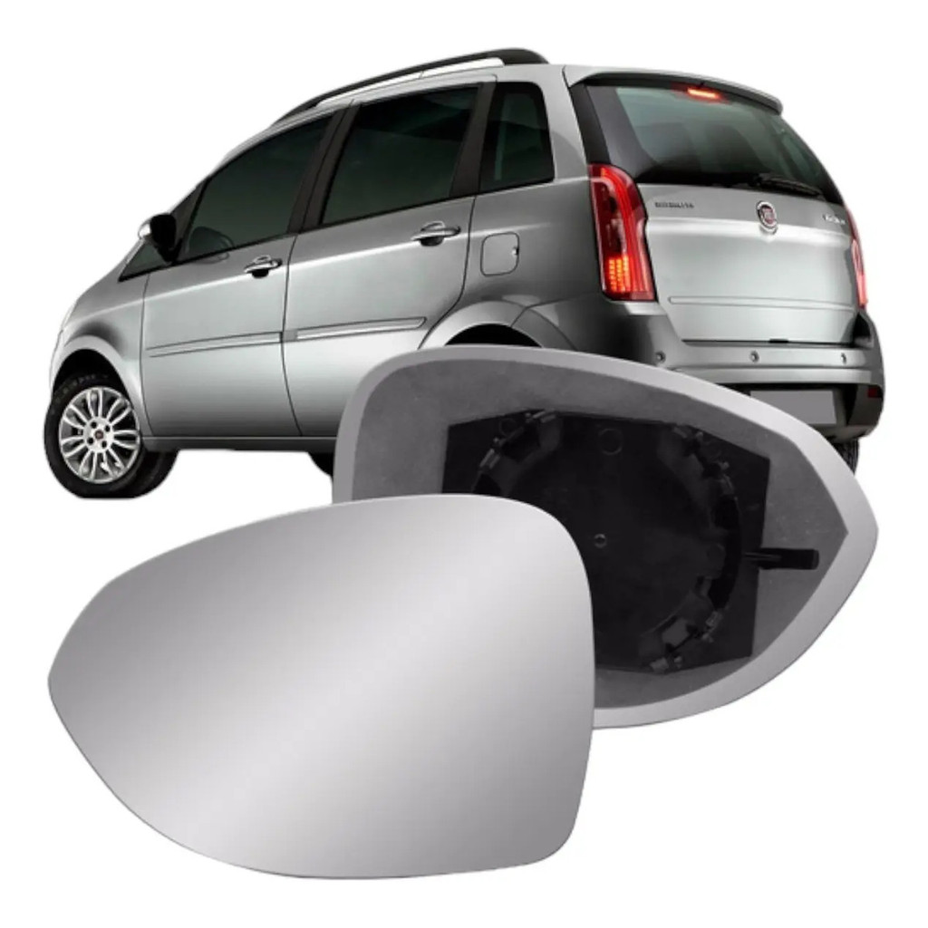 Lente Com Base Espelho Retrovisor Esquerdo Idea 2011 /...