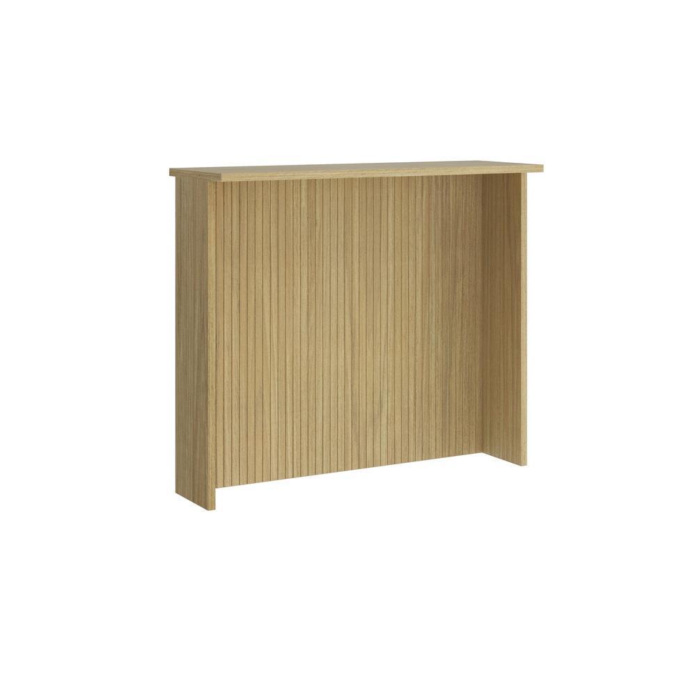 Bancada Alta para Cozinha 105x125 cm MDF De Alta Qualidade Amadeirado Claro Ilha Painel Casamia
