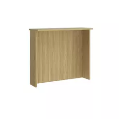 Bancada Alta para Cozinha 105x125 cm MDF De Alta Qualidade Amadeirado Claro Ilha Painel Casamia
