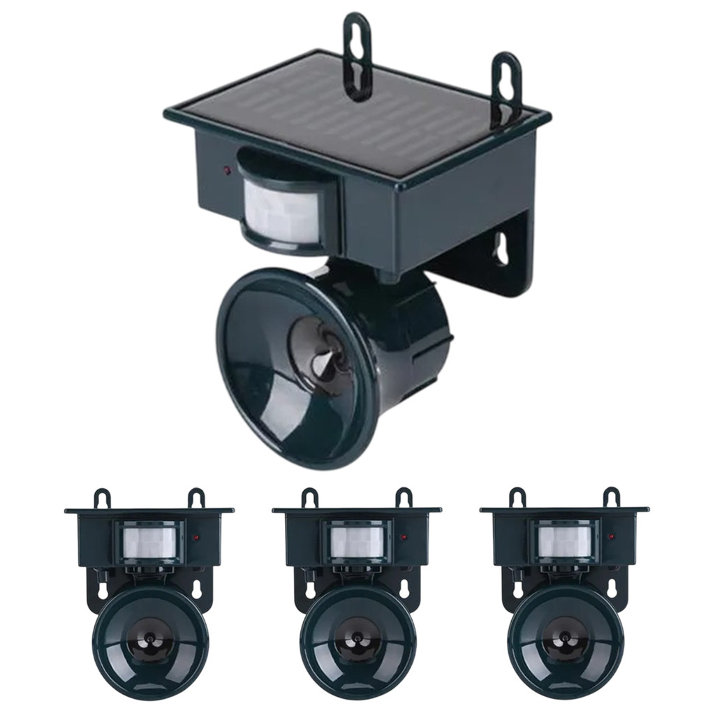 Repelente Solar Ultrassonico Kit 3 Uni Sensor Presença Animais Afasta Ratos Aves Pombos Gambas Protecao Seguranca