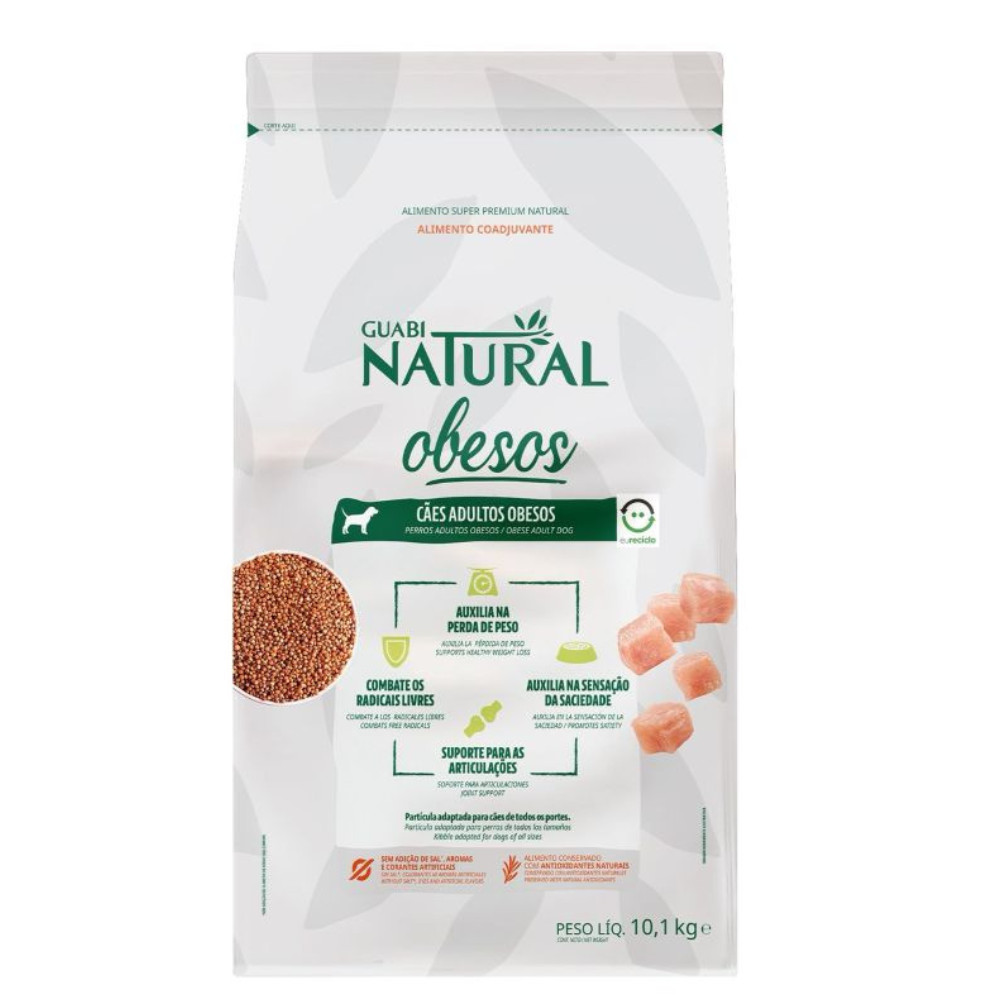 Ração Guabi Natural Cães Obesos Todos Portes 10,1Kg