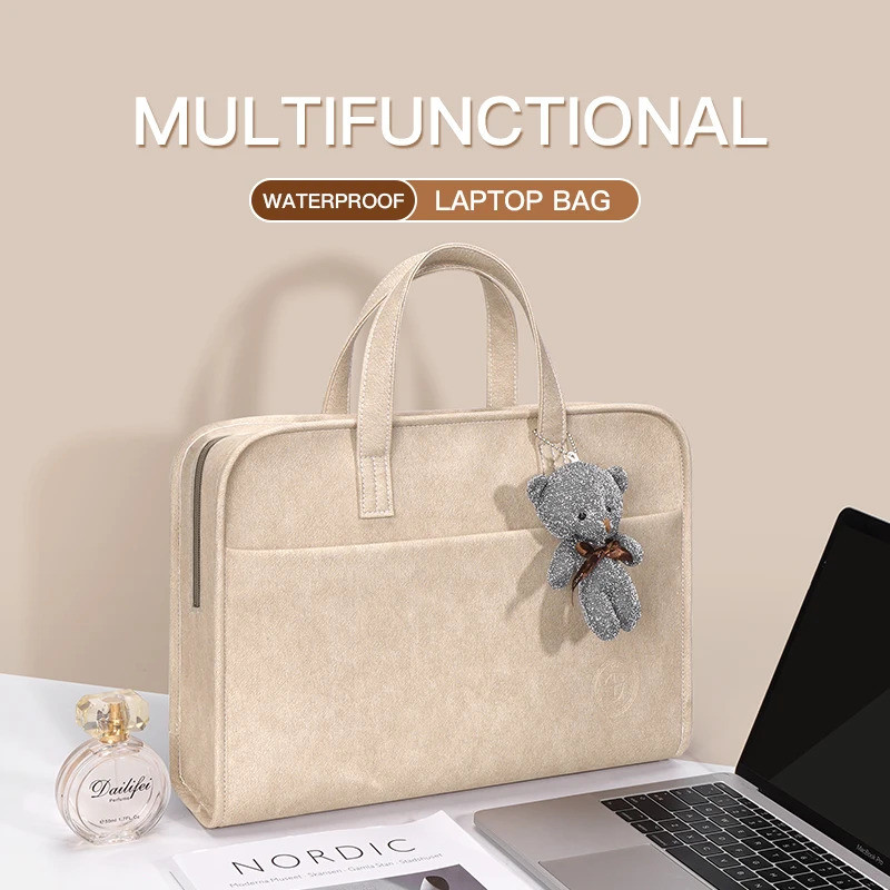Bolsa Para Laptop 13.3 14 15.6 Polegadas De Manga M1 Macbook Air Pro 13 14 15 Computador Ombro Huawei HP Maleta