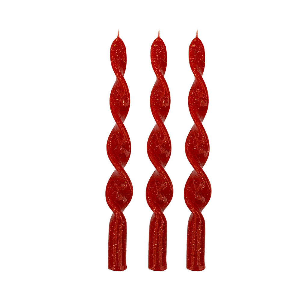Kit 3 Velas Natalinas Decorativas Retorcidas 25cm em Oferta na Shopee