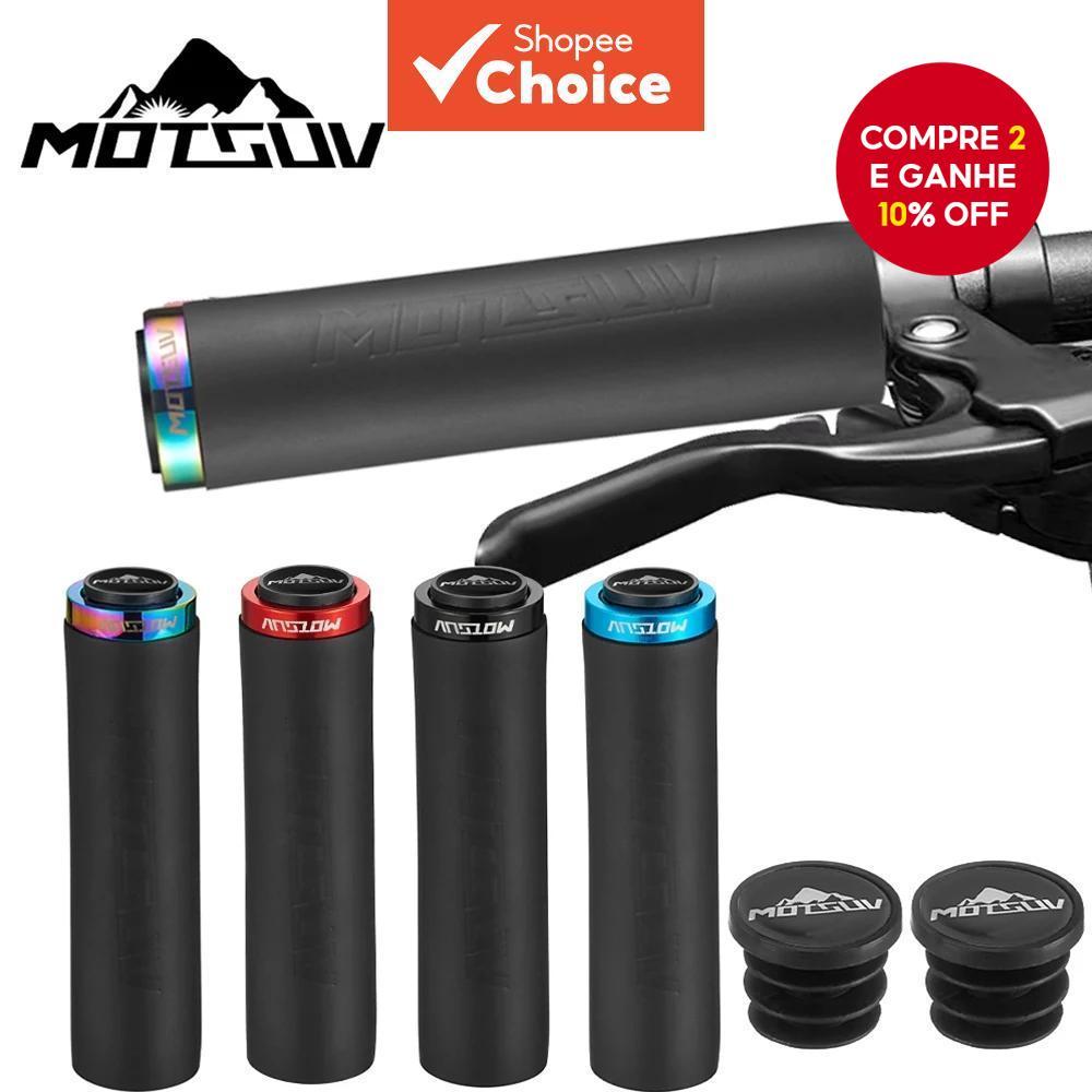 Punhos de Bicicleta Silicone Não Deslizante Bilateral Unilateral Absorvente de Suor Guidão Ciclismo em Oferta na Shopee