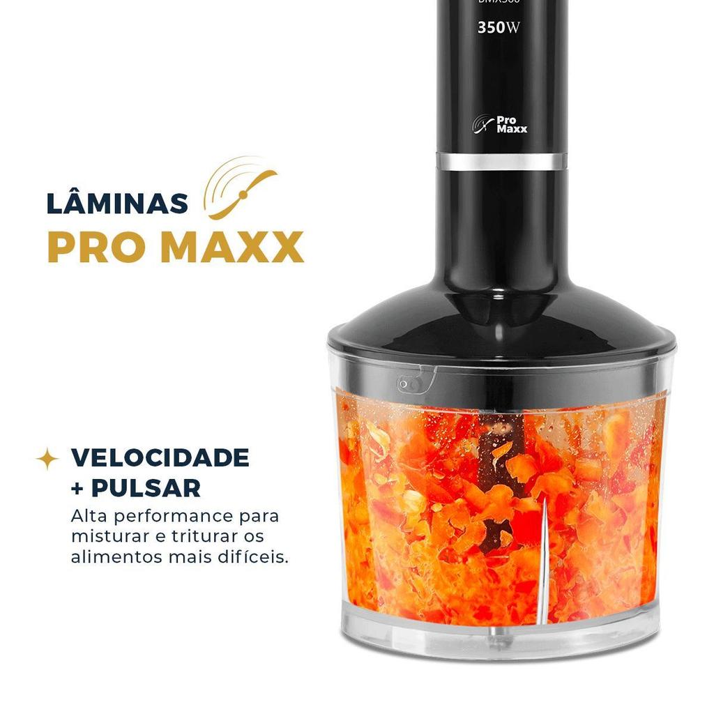 Detalhes do Mixer Britânia Lâminas Pro Maxx 2 em 1 350W BMX360
