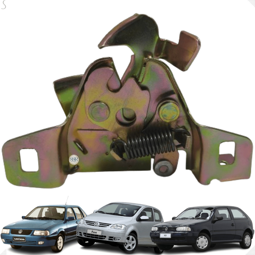 Fechadura Trinco Trava Inferior Do Capô Volkswagen Gol Parati Saveiro 1995 A 2007 G2 G3 G4 Santana/Quantun/Fox/Cros Fox