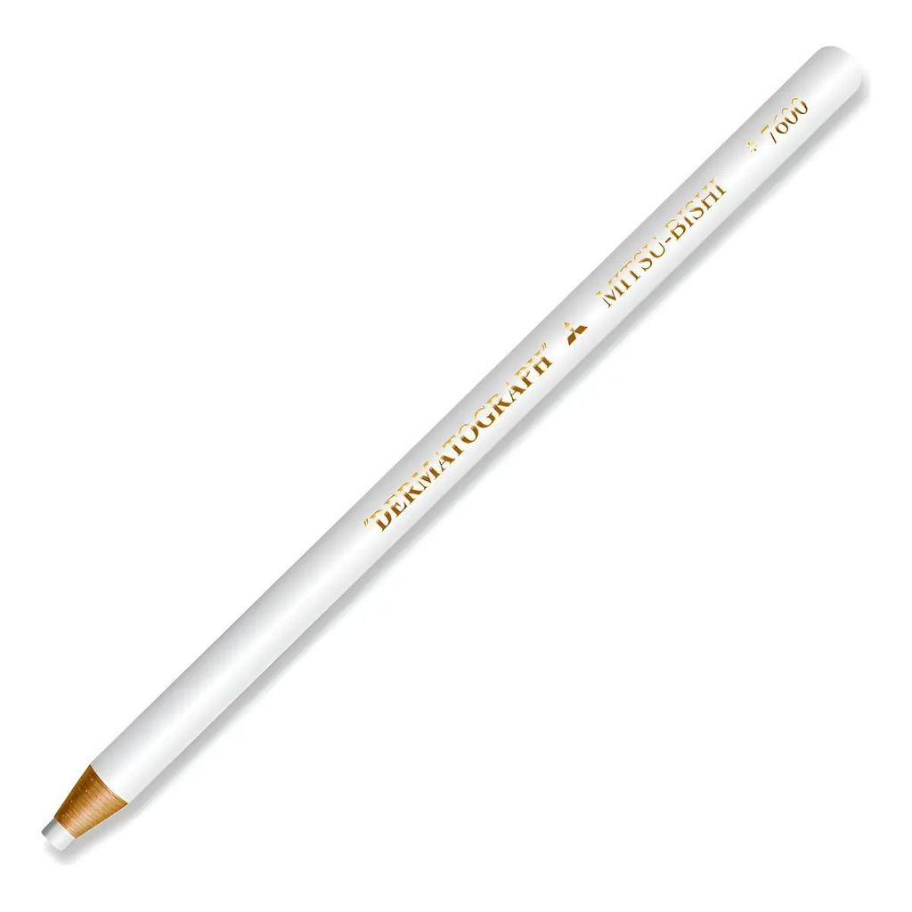 Lápis Dermatográfico Mitsubishi 7600 - Branco e Preto - 1 Unidade - Escolha a Cor
