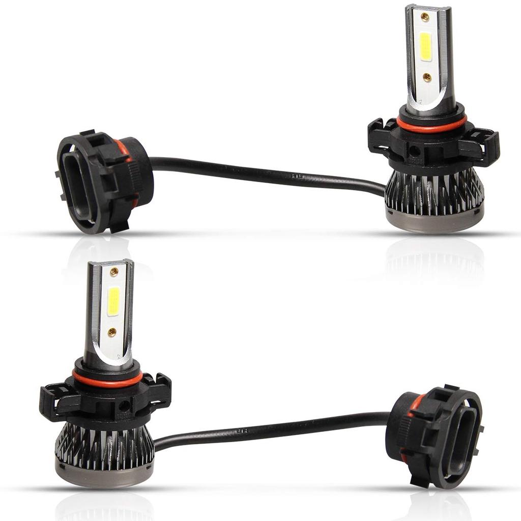 Par Lâmpada Ultra Led H16 Mini 36w 20000Lm 6500K 12v