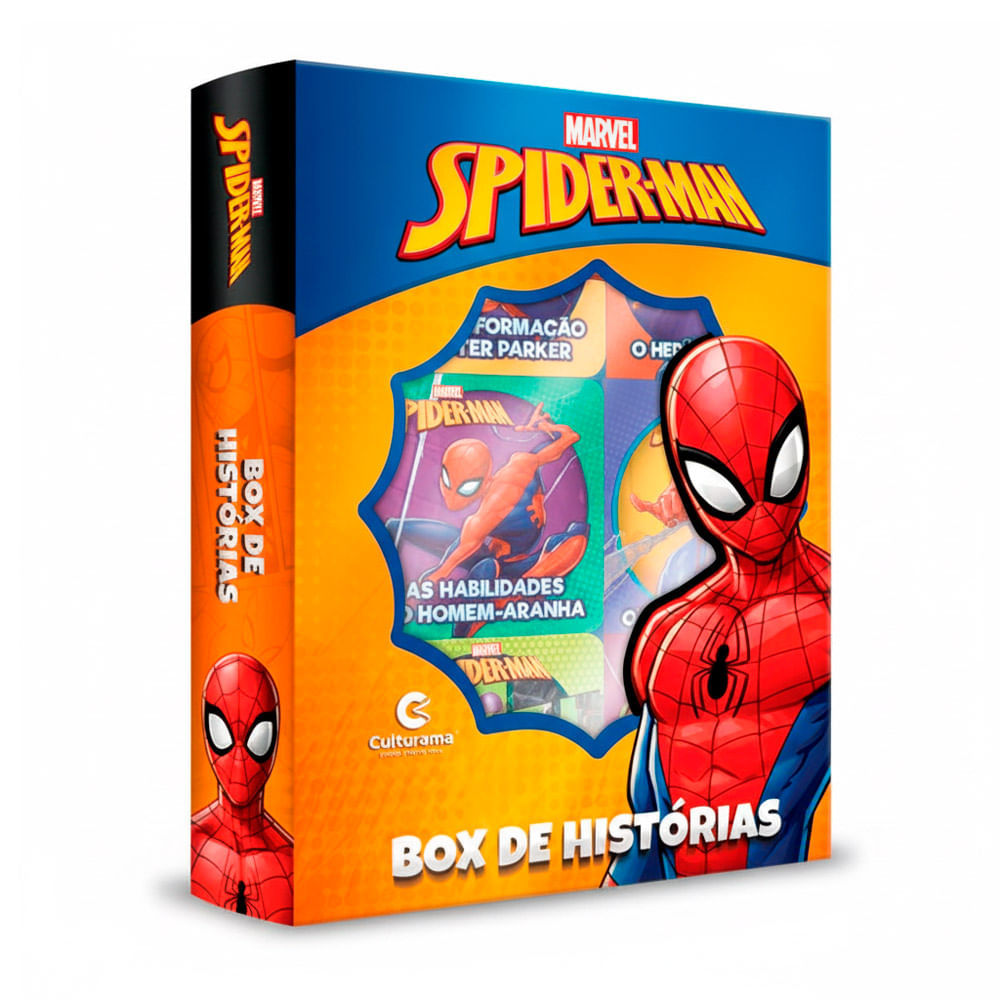Livro Box de Histórias Marvel Homem Aranha Culturama em Oferta na Shopee