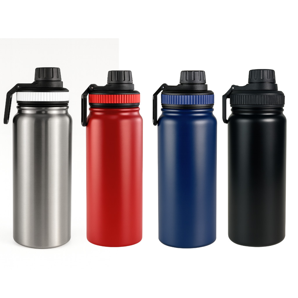 Garrafa Térmica Agua Gelada por horas Squeeze De Aço Inox Academia Corrida 600ml Com Peneira casutil