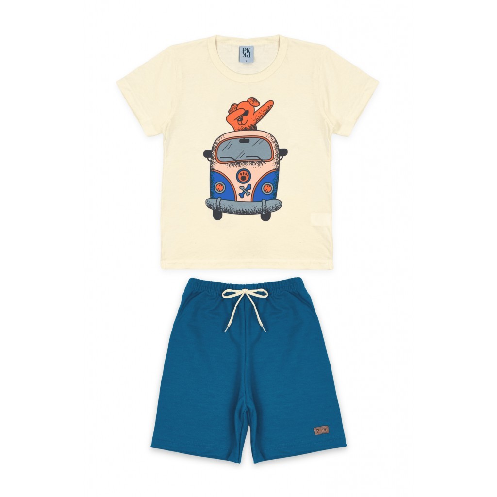 Conjunto Masculino Infantil Kombi em Oferta na Shopee