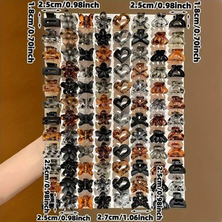 Europeu americano Cross-Border venda quente leopardo impressão pequena garra clipe feminino volta cabeça placa grampo de