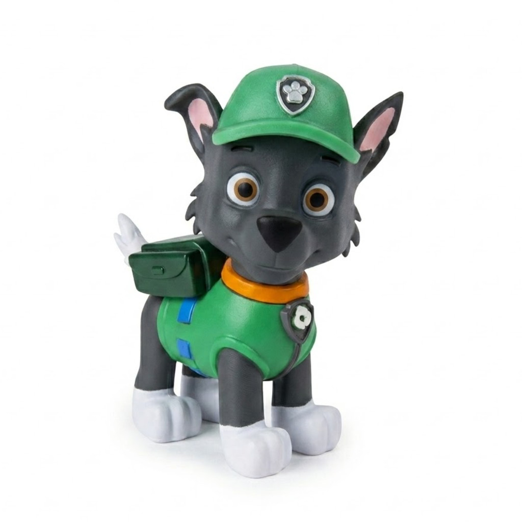 Rocky Patrulha Canina Boneco Colecionável 22cm Impressão 3D