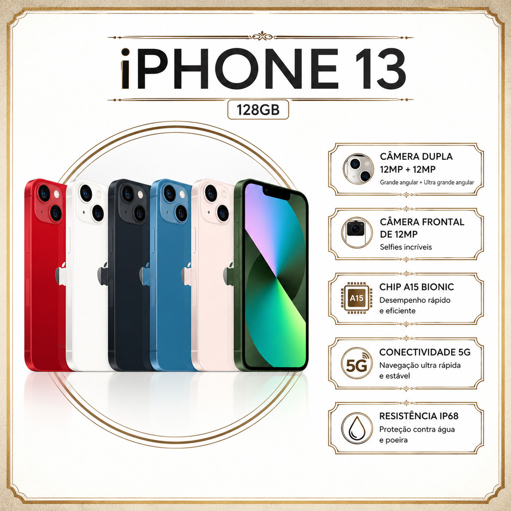 Apple iPhone 13 (256GB) - Original 6.06 inches IP68 Battery 85% to 100%