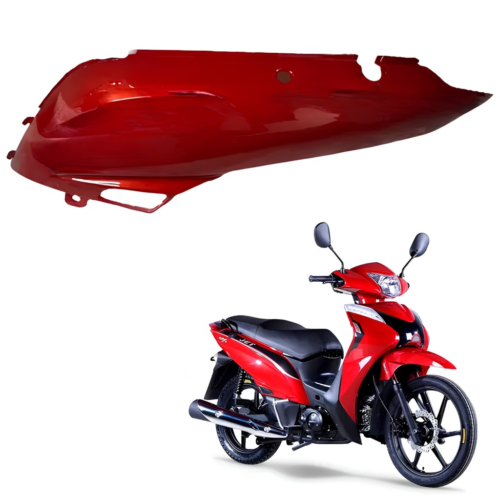 CARENAGEM RABETA TRASEIRA ESQUERDO IRON SHINERAY JET 50S JET 50 X VERMELHO 2023 2024 2025 2026