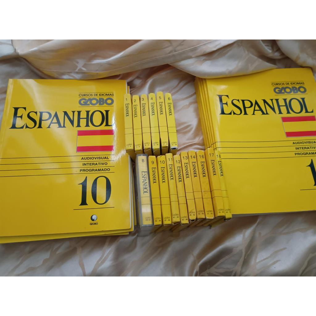Curso de Idiomas Globo Espanhol (18 Fasciculos + 16 Fitas VH''s) autor globo