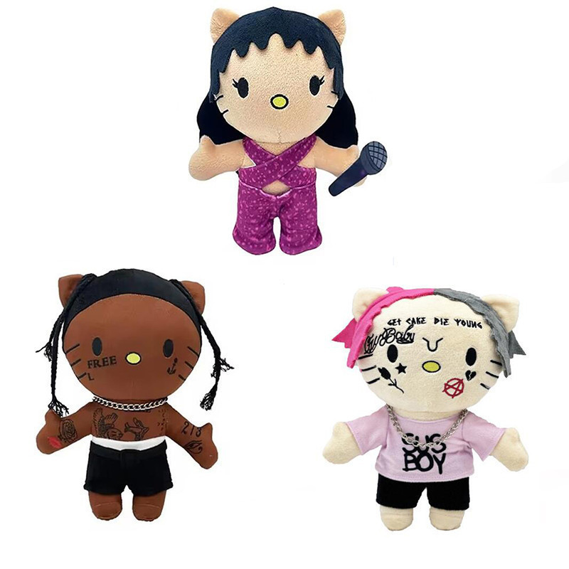 Brinquedo de Pelúcia LIL PEEP de 22cm, Hello Selena, Brinquedo de Anime Fofo, Boneca Macia para Decoração de Quarto JSKQ