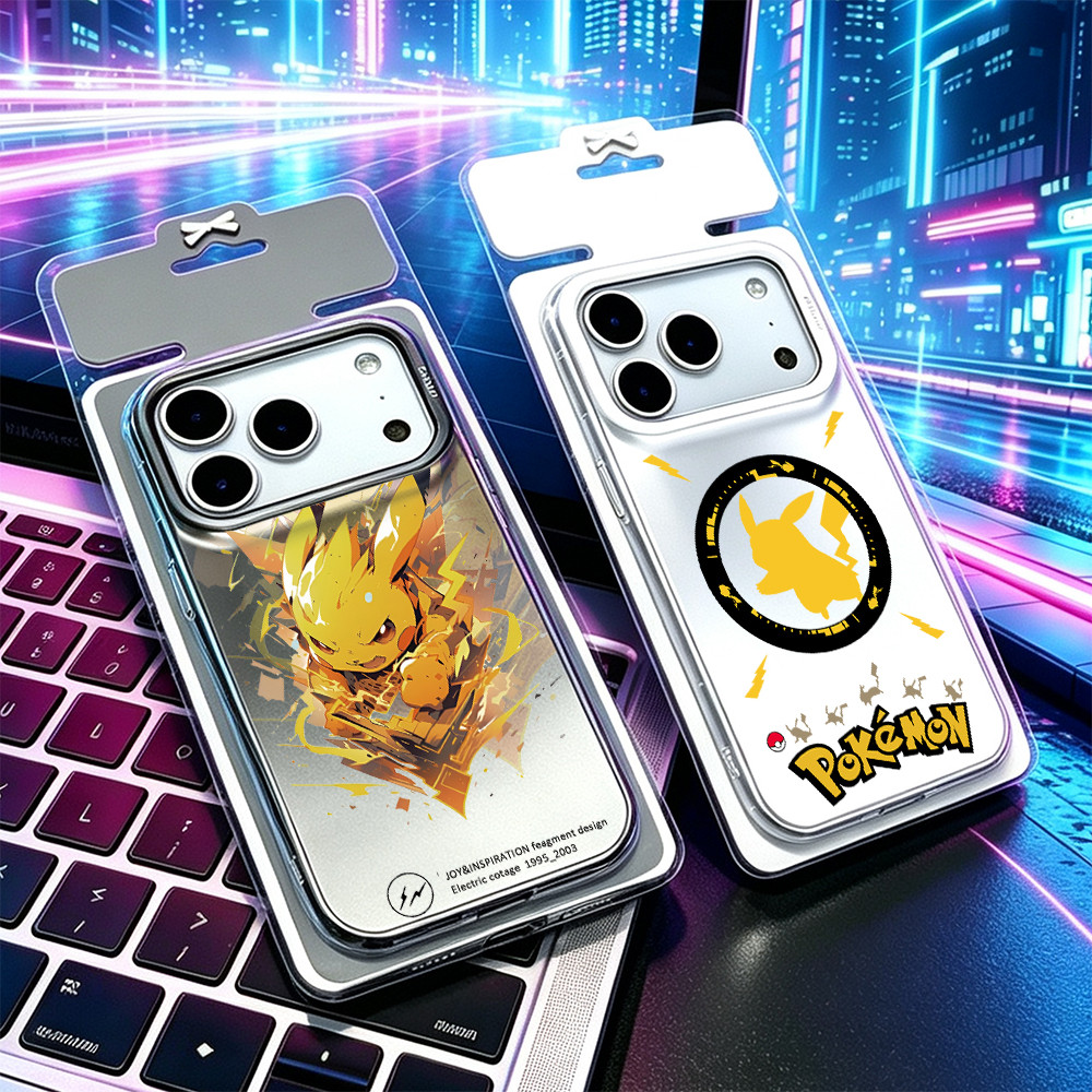 Capa de telefone Pokémon adequada para iPhone 17 16 15 14 13 12 11 promax 16PRO XR capa de telefone de casal à prova de