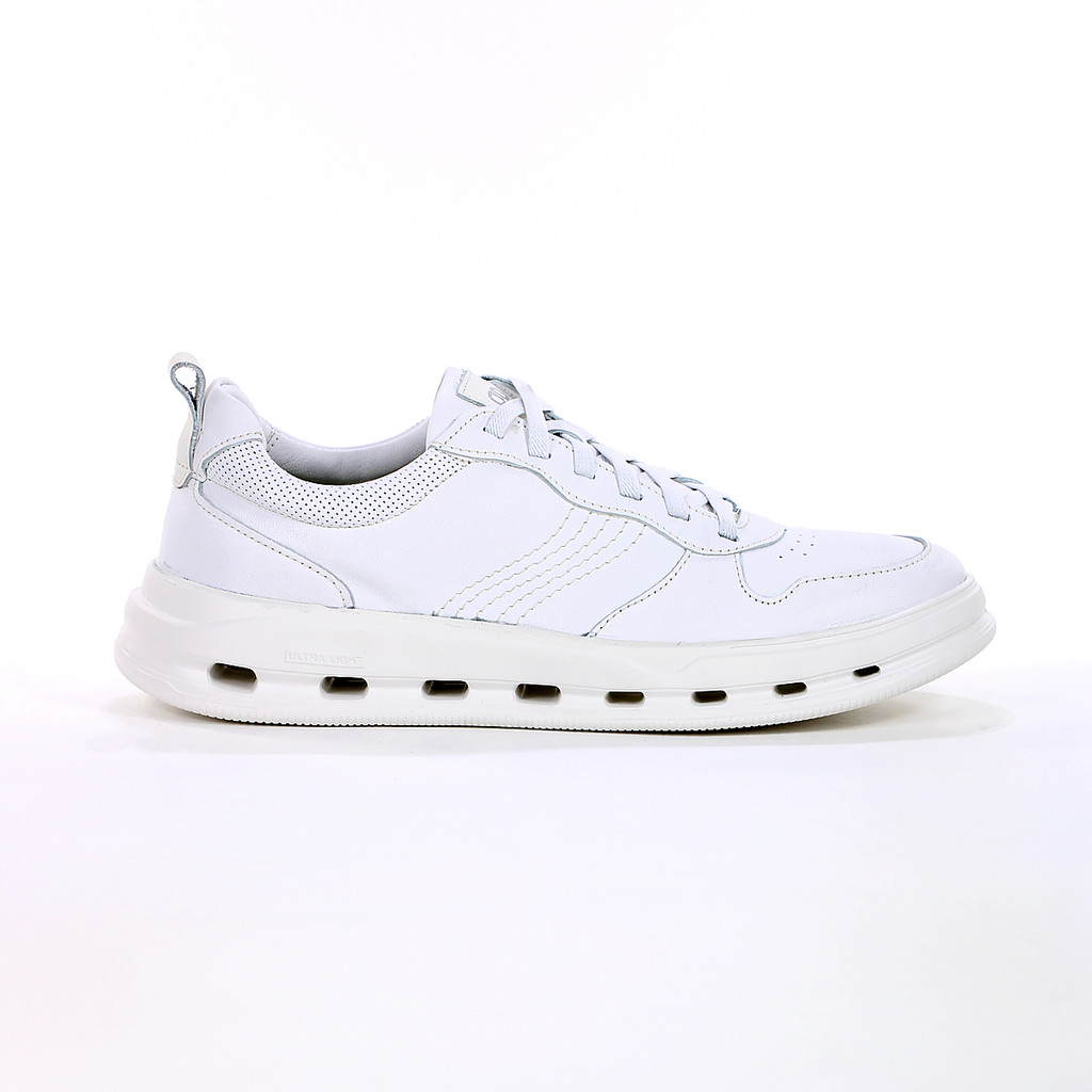 Tênis Democrata Groove Full Light Couro Branco - Masculino