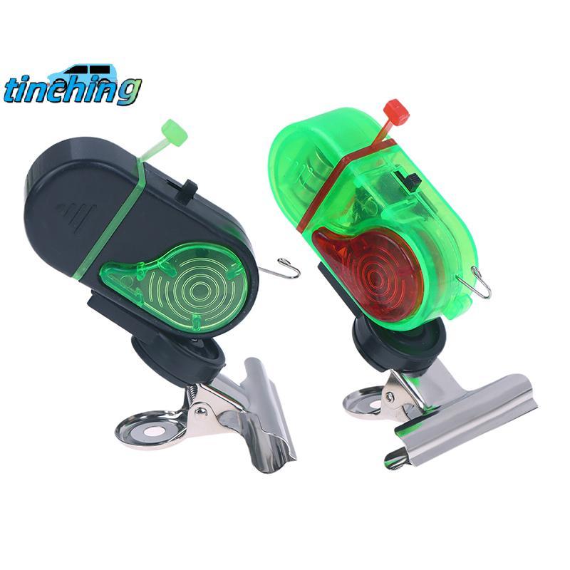 [Tinchigh] 1Pc Alarme De Vara De Pesca Portátil Lâmpada Única/Dupla Eletrônico Mordida Sonoro Clipe De Sino De Peixe Com