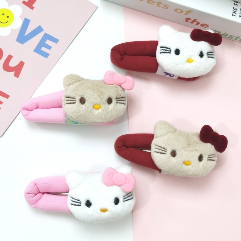 Acessórios de moda gatinho grampo de cabelo dos desenhos animados KT acessórios de cabelo bonito menina grampo de cabelo