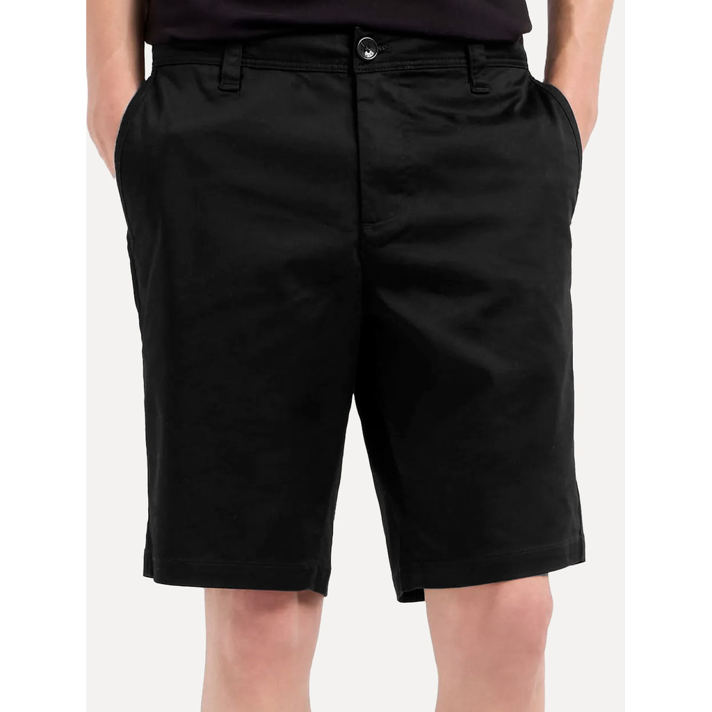 Bermuda Armani Exchange Masculino Stretch Acetinado Preto