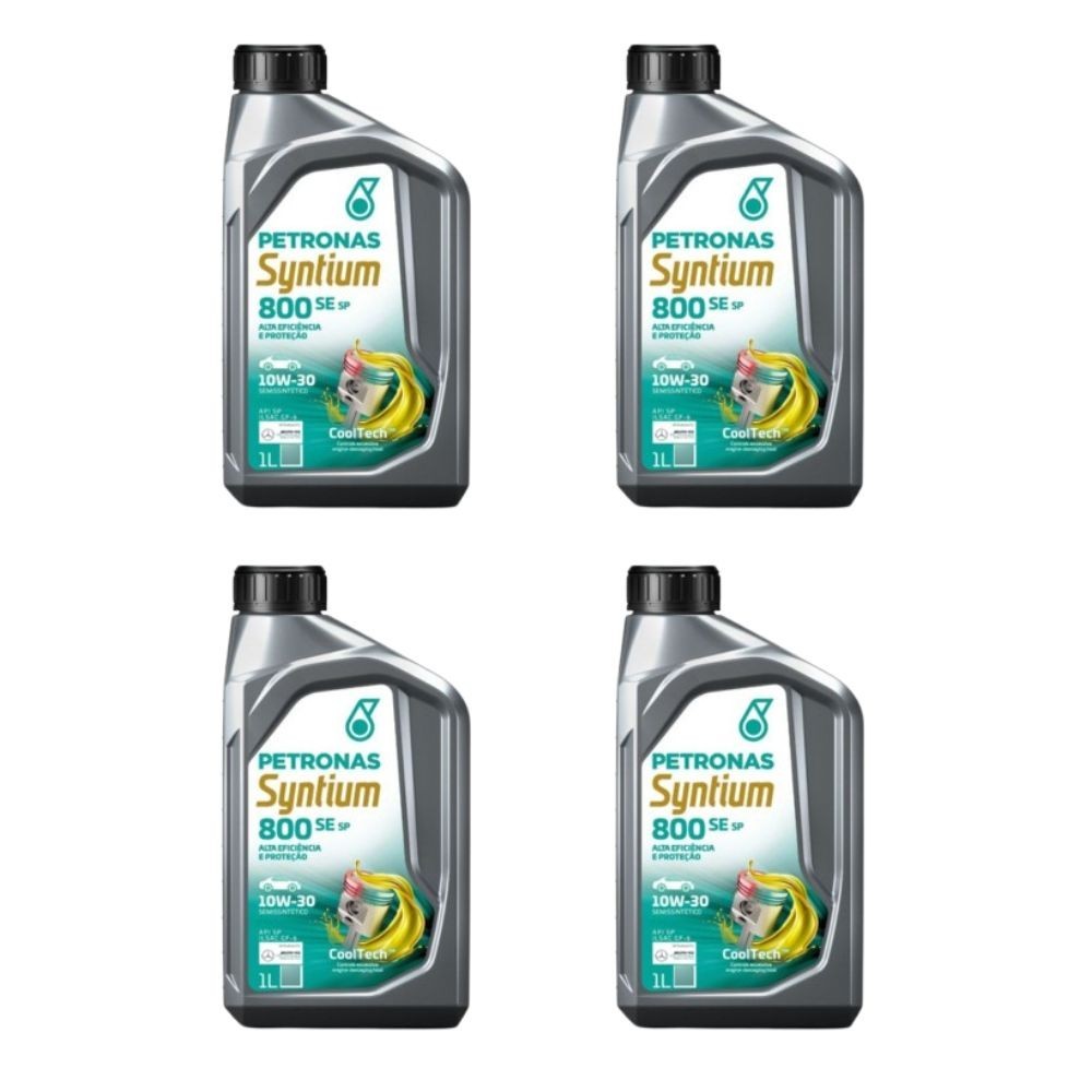 Kit 4 óleos Motor 10w30 Syntium 800 Se Petronas 1 Litro
