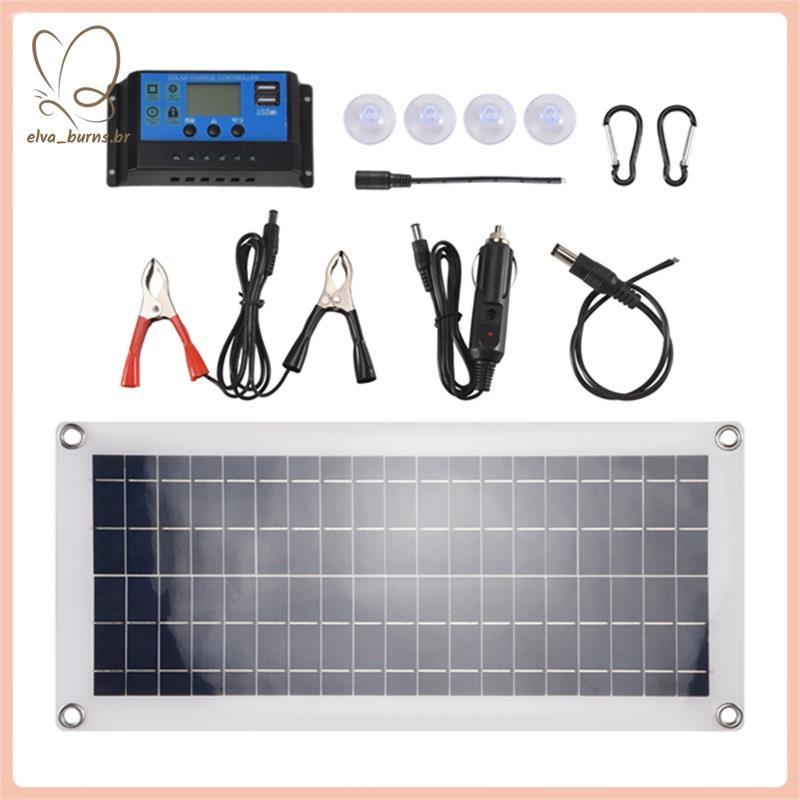 [elva_burns.br] Painel Solar De 15 W 12-18 V Célula Para Telefone RV Carro MP3 PAD Carregador Fonte De Bateria Externa