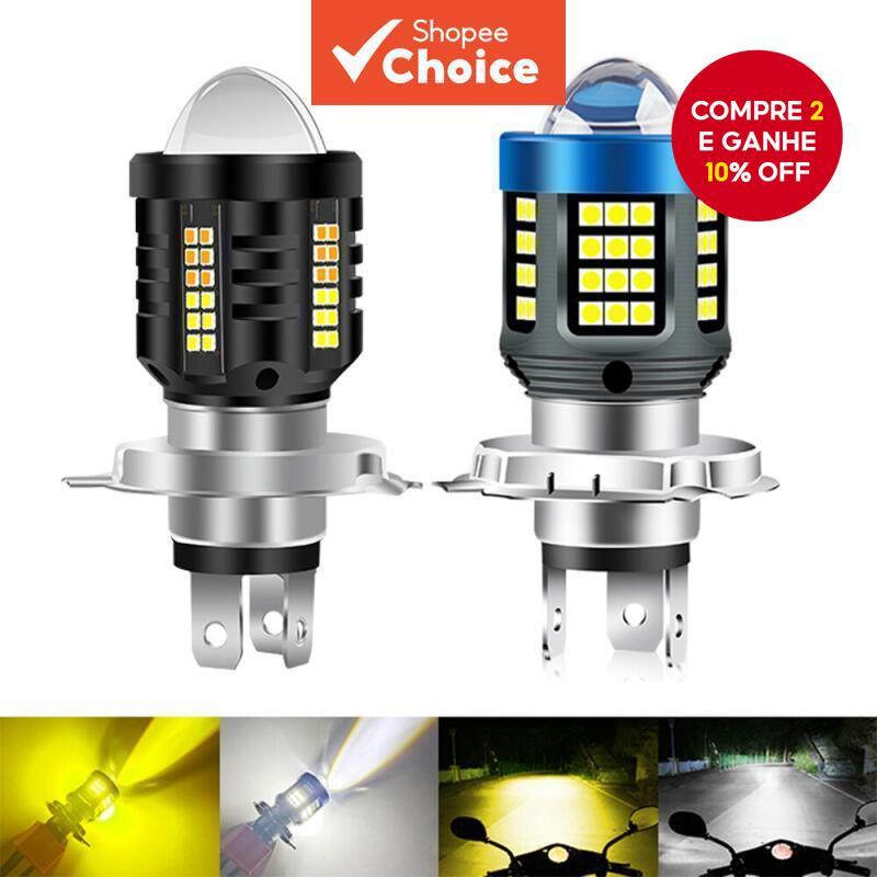 P15D BA20D H6 LED Lente De Farol De Motocicleta Hi-Lo Beam Lâmpada De Sinalização De Neblina 12V 24V 6000K