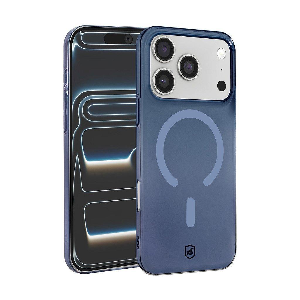 Capa case capinha para iPhone 17 Pro - Crystal Slim Magsafe - NÃO AMARELA - Azul - Gshield