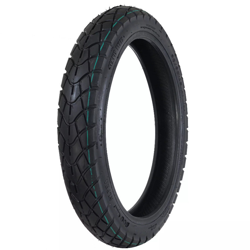 Pneu Novo 2.75-18 Servis Alpha TL Sem Câmara Dianteiro YBR Titan CG 160 Fan Factor Liga Leve