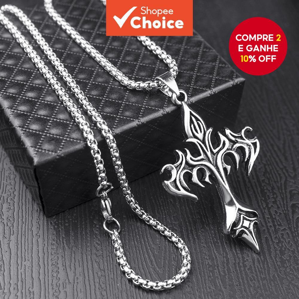 Corrente Cruz Feminina: Onde Comprar | BuscaProdutos