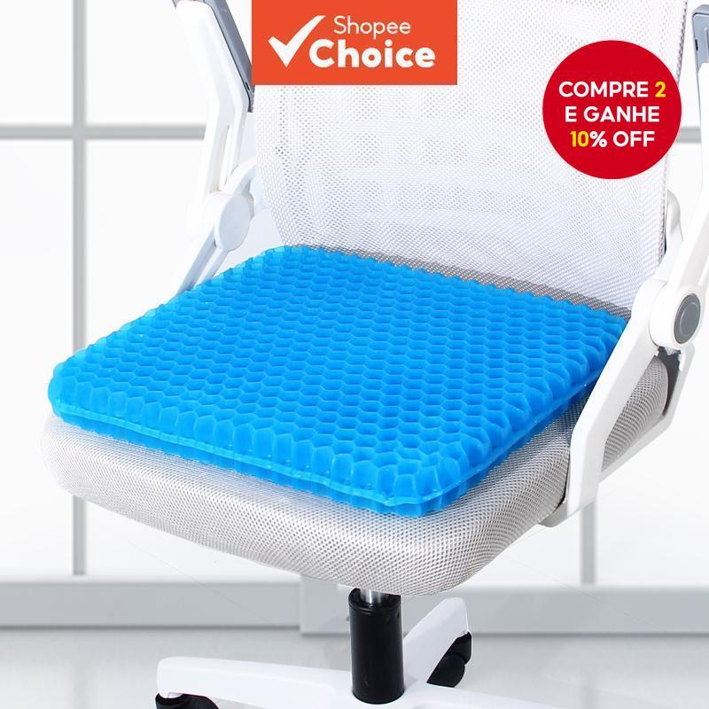 3D 2 Camadas Respirável Silicone Almofada De Assento De Carro Gel Para Cadeira De Escritório