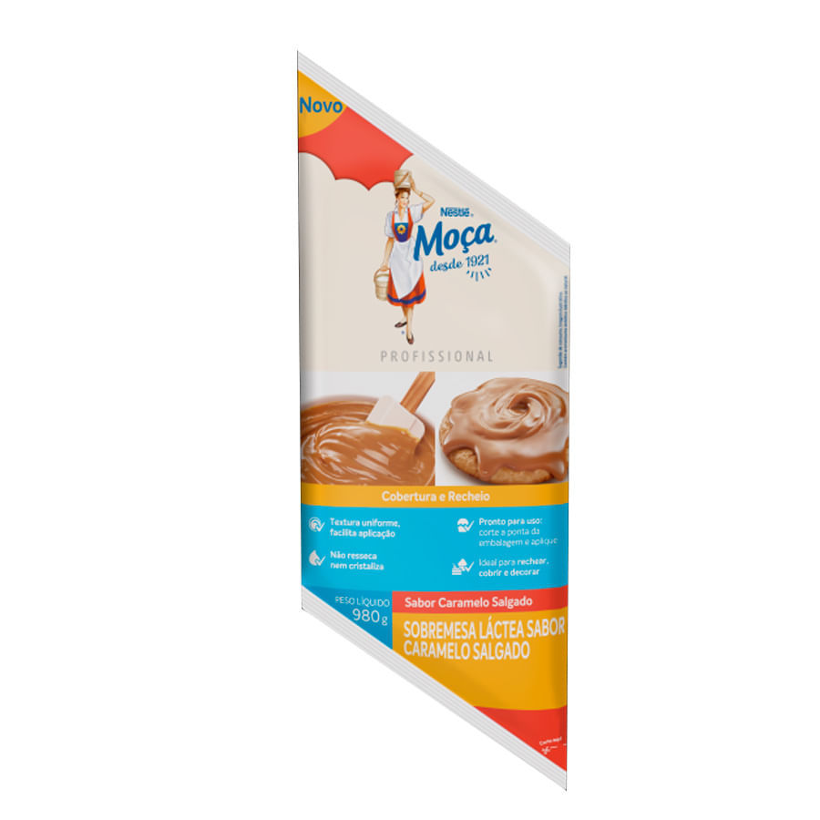 Cobertura E Recheio Caramelo Salgado NPRO Moça 980g Nestlé