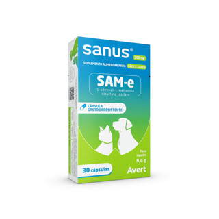 Suplemento Sanus 200mg Para Cães e Gatos Avert 30 Cápsulas em Oferta na Shopee