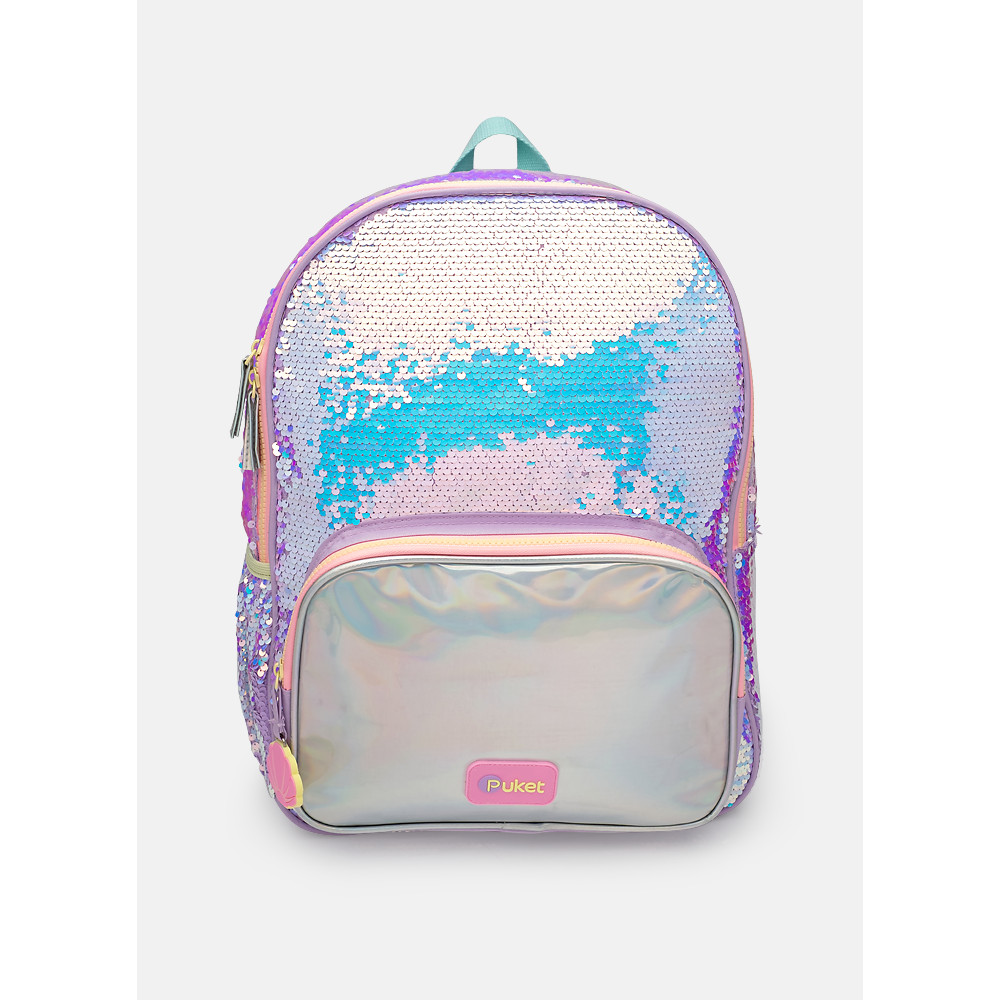 Mochila Costas Grande Paête Gata Sereia - Puket em Oferta na Shopee