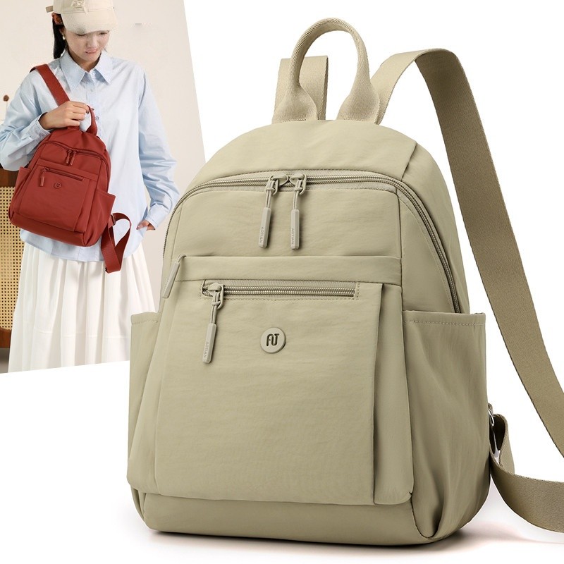 clássico mochila feminina estilo grande capacidade saco de estudante viagem ao ar livre le...