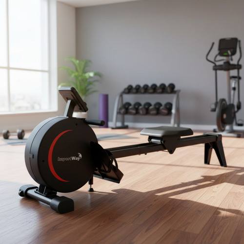 Simulador de Remo Fitness Para Treino Completo Baixo Impacto Com Monitor Digital Suporta Até 150kg Profissional Max