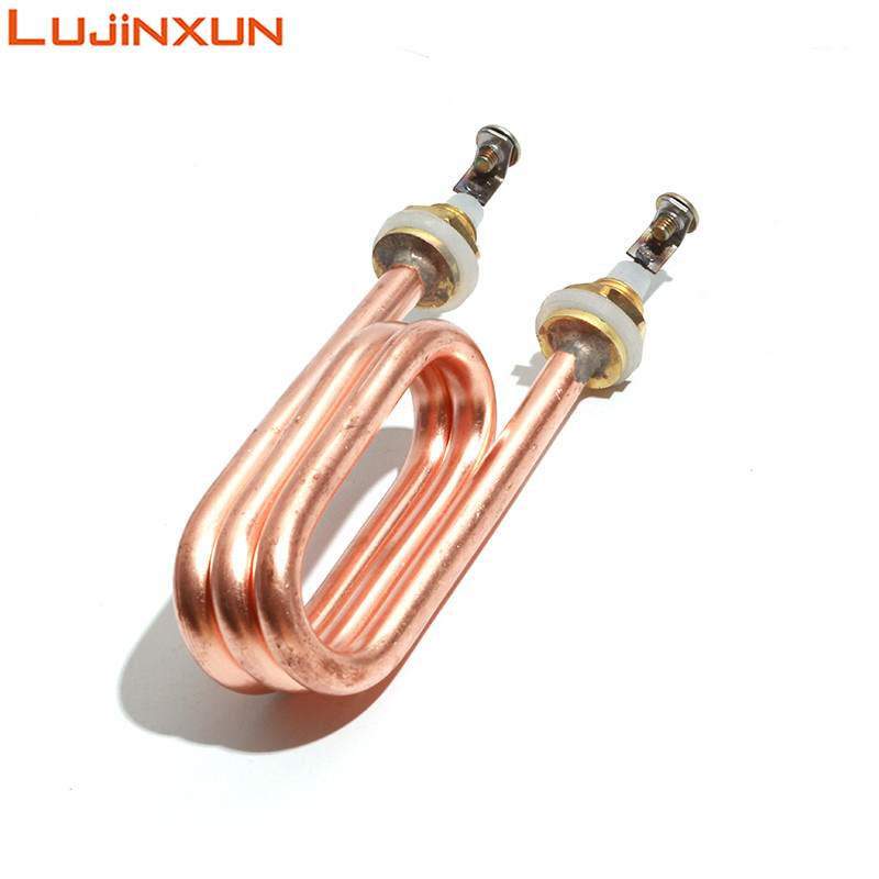 LUJINXUN Imersão Caldeira De Água Elétrica Tubo Aquecimento Cobre Vermelho 220V 3KW Acessórios Para Elemento Aquecedor