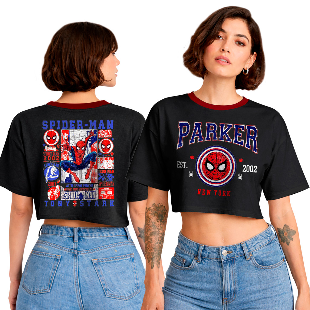 Cropped Oversized The Amazing Spider Man Homem Aranha Peter Parker Est 2007 FC
