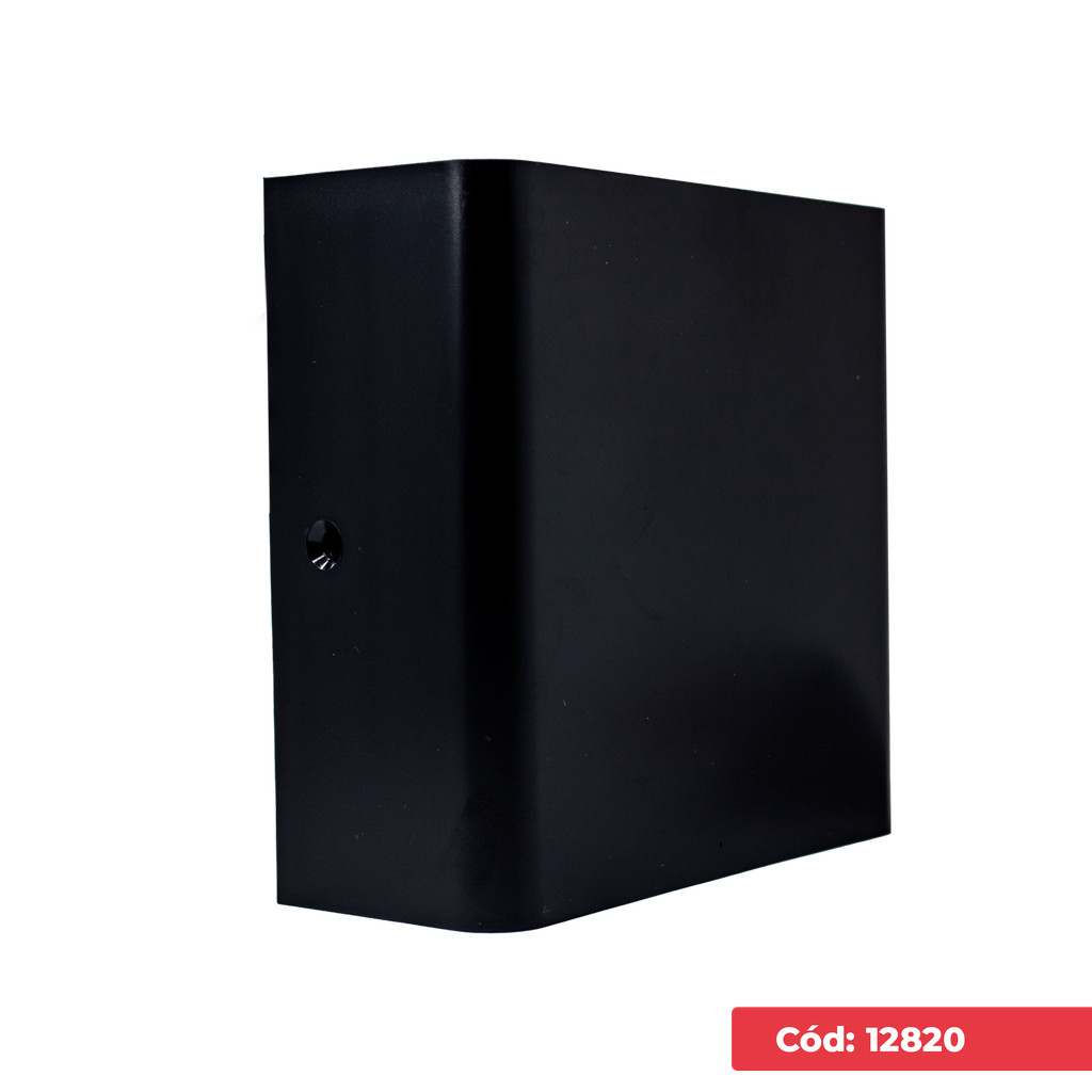 Luminaria Led Arandela IP65 Preta 3w 3.000k Branca Morna Kian