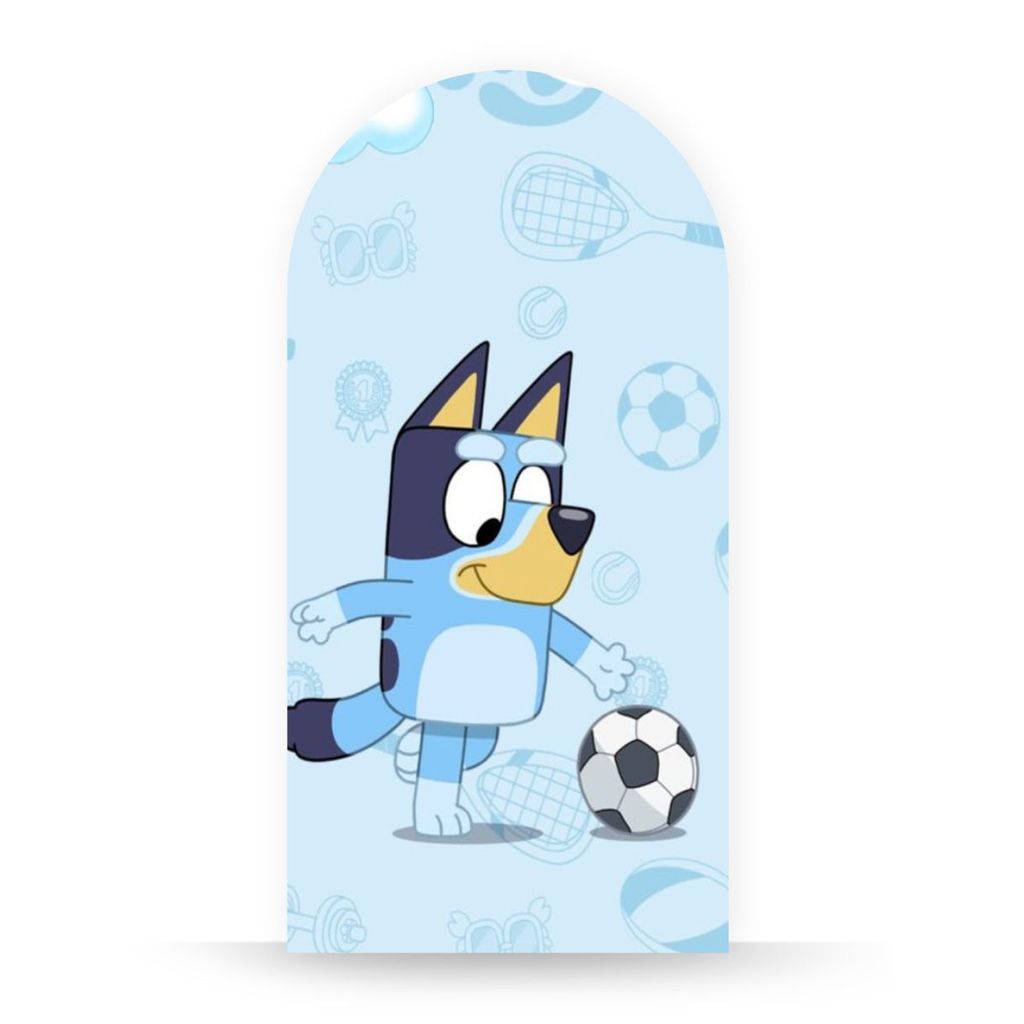 Painel Romano Bluey Luxo Festa Infantil Tema Cartoon Decoração Moderna