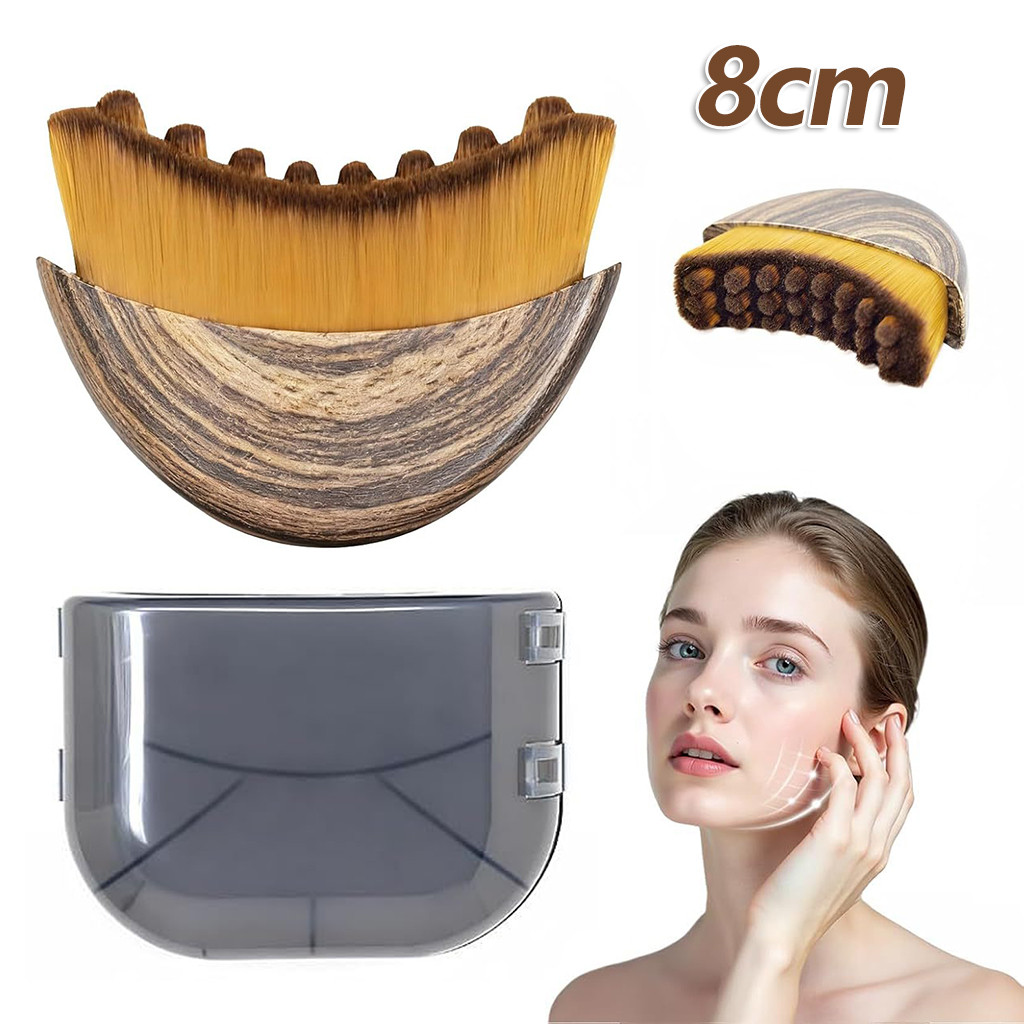 Escova Facial Massageadora Drenagem Linfática Anti Reduz Inchaço Lifting rosto com caixa Macia Para Contorno E Mandíbula