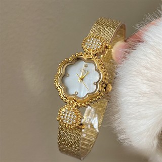 IEKE novo estilo chinês relógio de pulso camélia Medieval madrepérola diamante-cravejado corrente relógio senhoras luz l